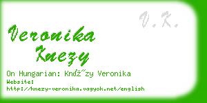 veronika knezy business card